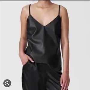Vegan leather cami